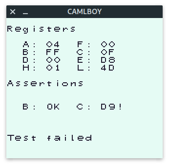test-rom-failed test rom failed